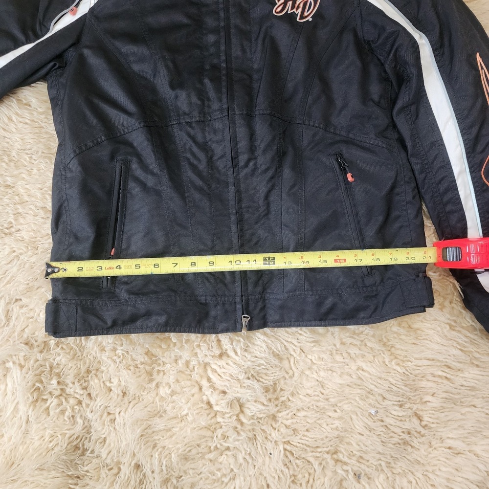 Vintage Harley-Davidson Women Xl Juneau Waterproof Black Functional Jacket C31 - Picture 4 of 12